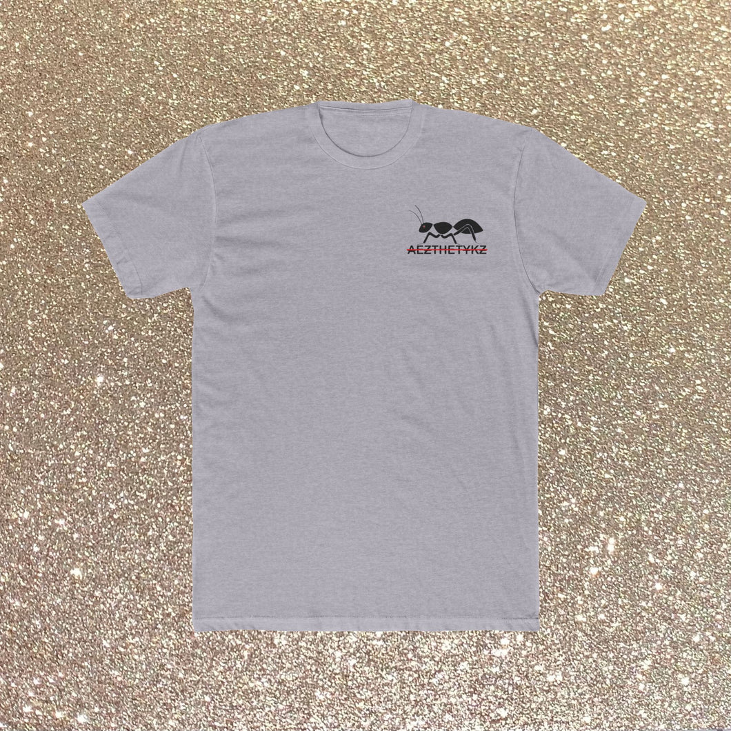 AEZTHETYKZ -Ant: Logo Printed Men's Cotton Crew