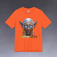 Load image into Gallery viewer, Azure Bust: Graphic Print Jersey Short Sleeve Tee Shirt
