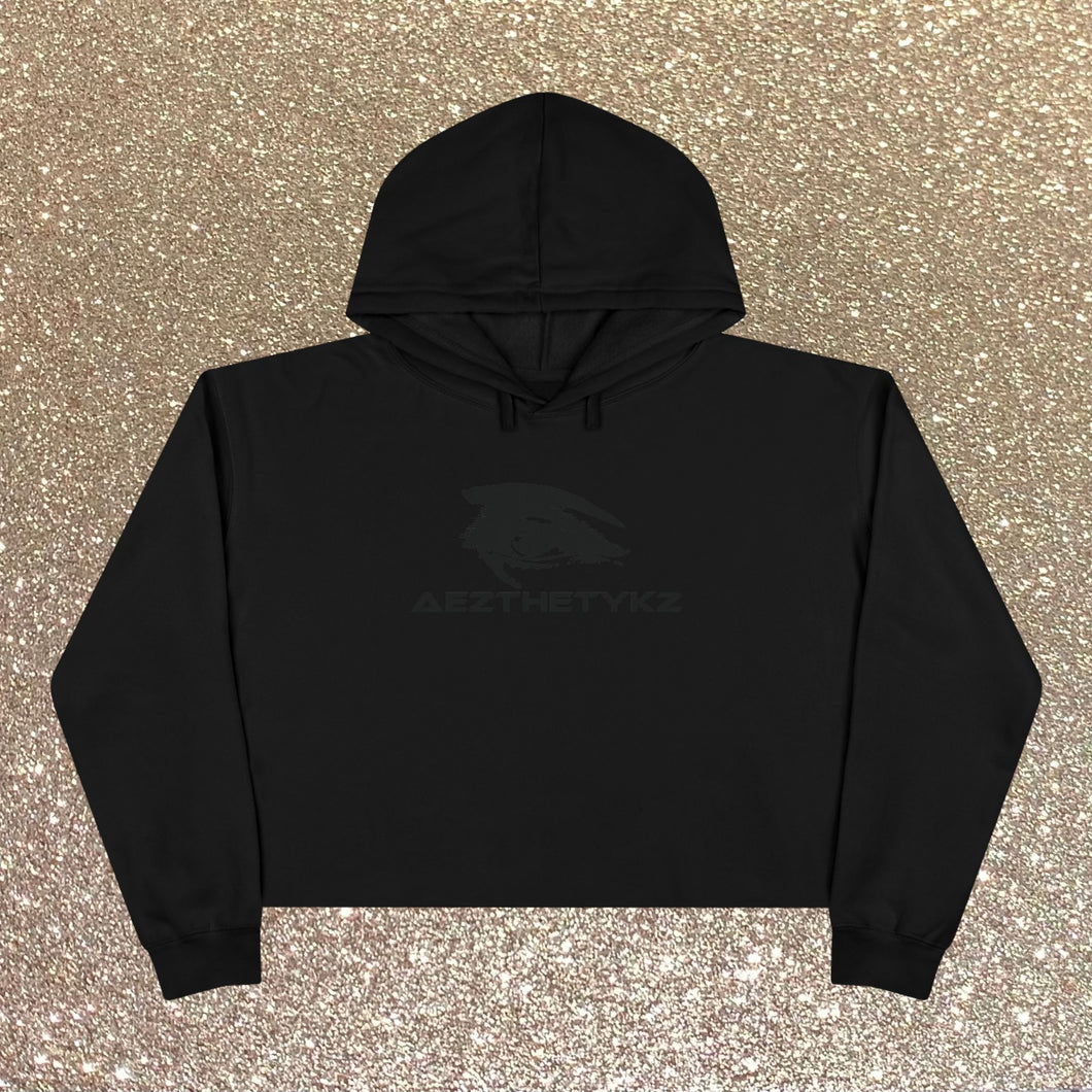 AEZTHETYKZ -Logo Printed Half Hoodie