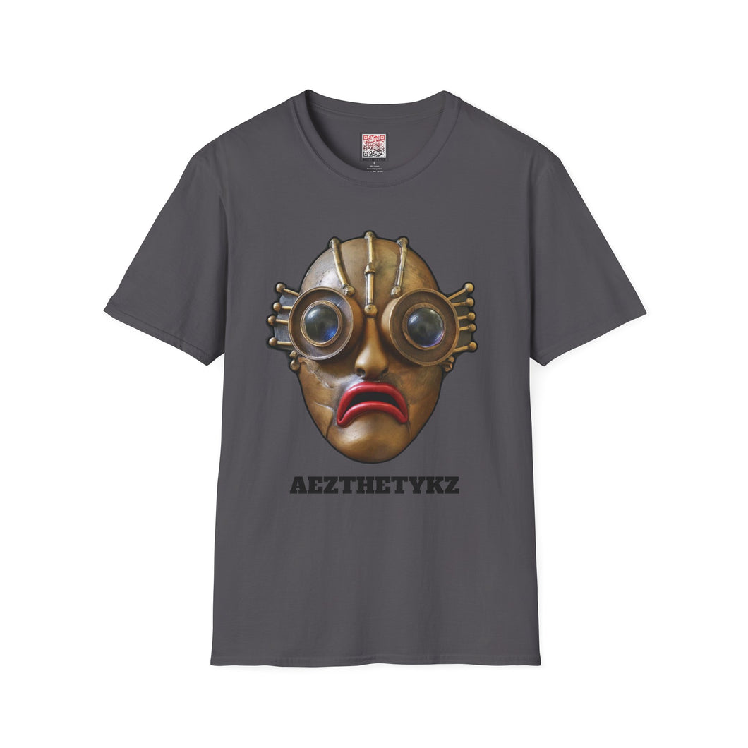 Fish Eyed Fool Mask: Graphic Printed Softstyle Tee Shirt