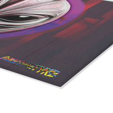 Load image into Gallery viewer, Glitch Art Glass Cutting Board
