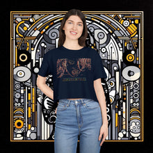 Load image into Gallery viewer, Caterpillar: Graphic Print Crop Tee Shirt
