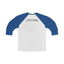 Load image into Gallery viewer, AEZTHETYKZ - Megacephala Logo Printed Tri-Blend 3/4 Tee Shirt
