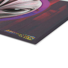 Load image into Gallery viewer, Glitch Art Glass Cutting Board
