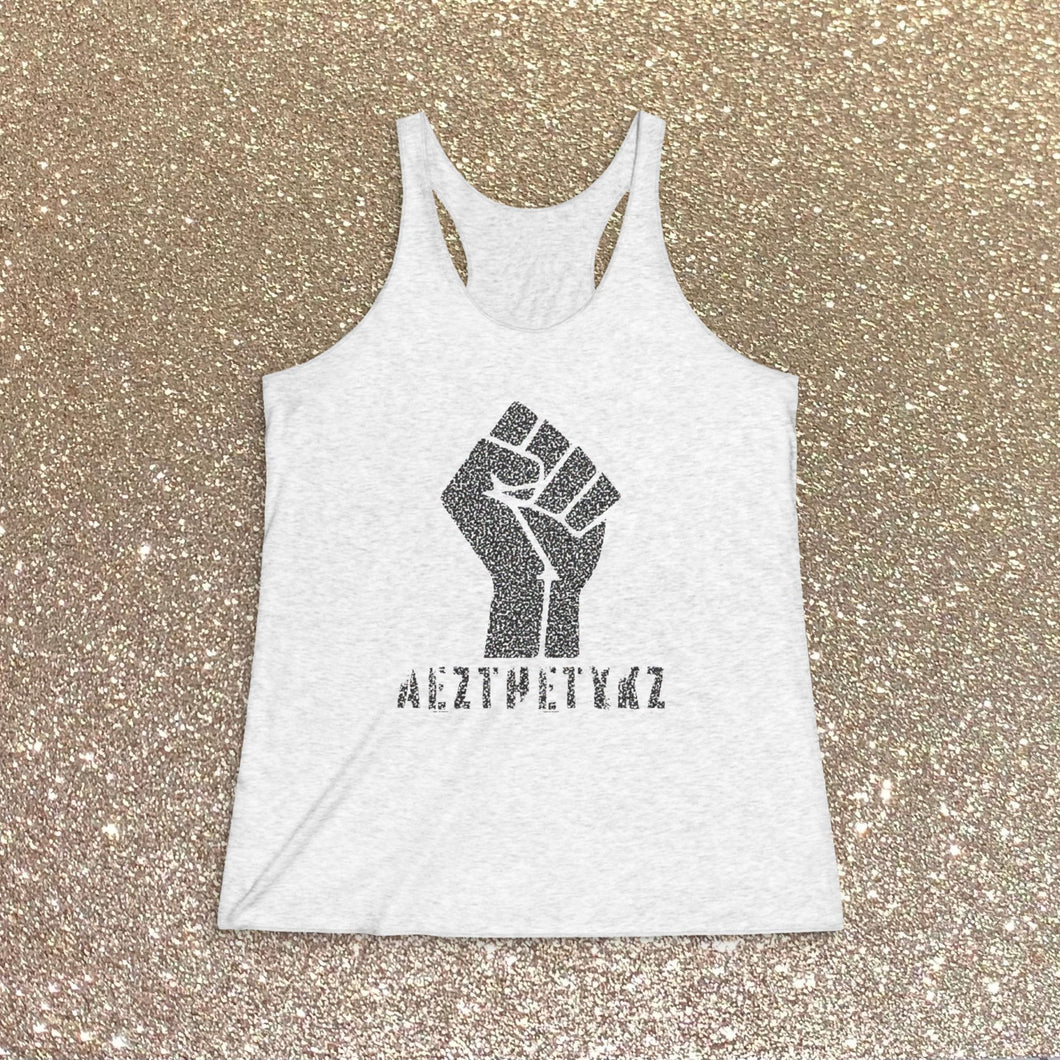 Fisticuffs: AEZTHETYKZ Women's Tri-Blend Printed Tank