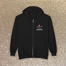Load image into Gallery viewer, Sentinel Zip Hoodie — AEZTHETYKZ Embroidered Sweatshirt
