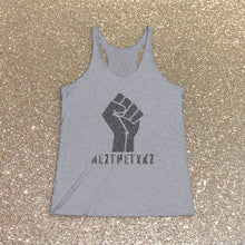 Load image into Gallery viewer, Fisticuffs: AEZTHETYKZ Women&#39;s Tri-Blend Printed Tank

