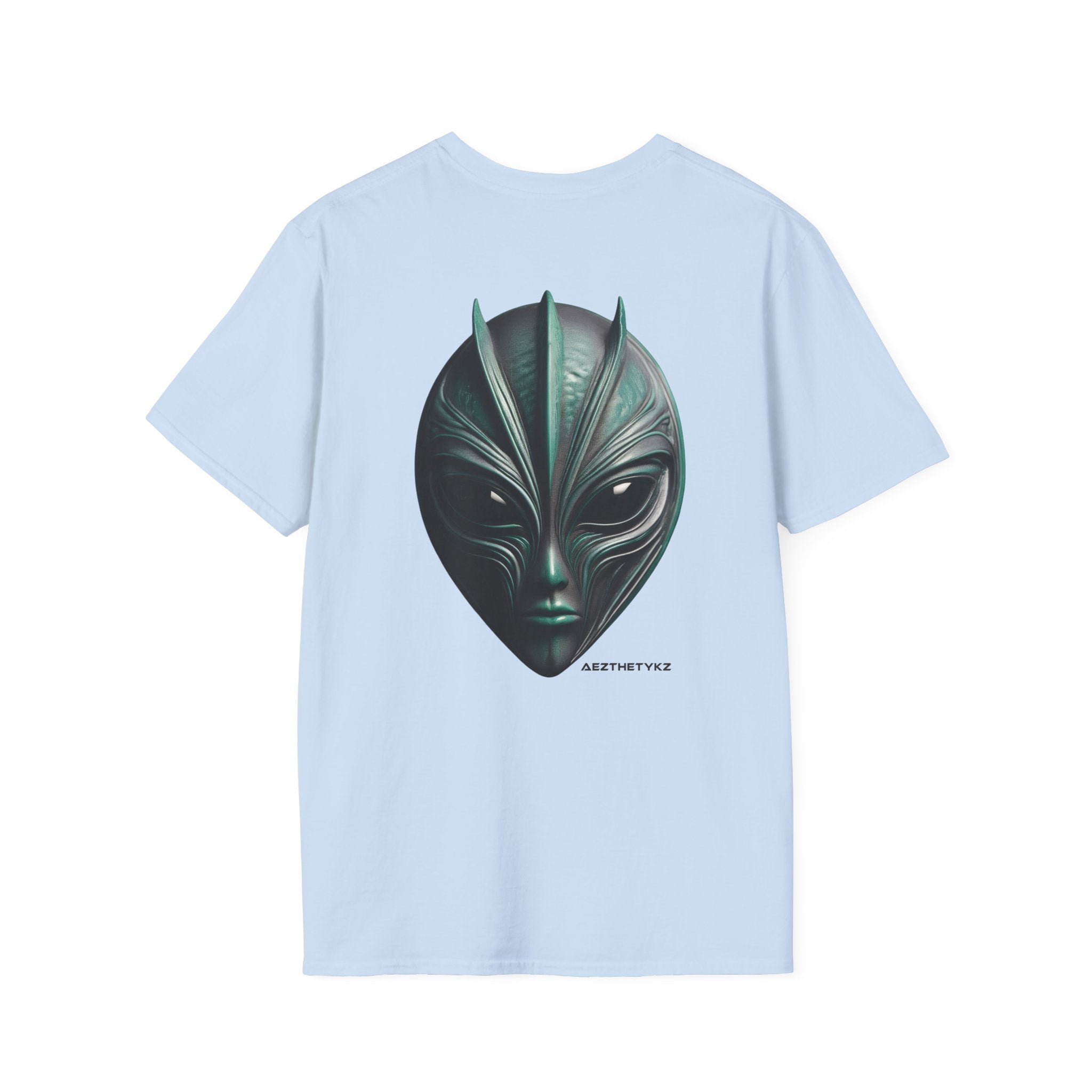 AEZTHETYKZ-Alien Mask: Graphic Print Tee Shirt