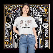 Load image into Gallery viewer, Caterpillar: Graphic Print Crop Tee Shirt
