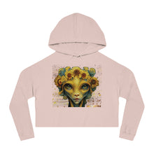 Load image into Gallery viewer, Margarita Graphic Print: Cropped Hoodie — Midriff Hooded Sweatshirt

