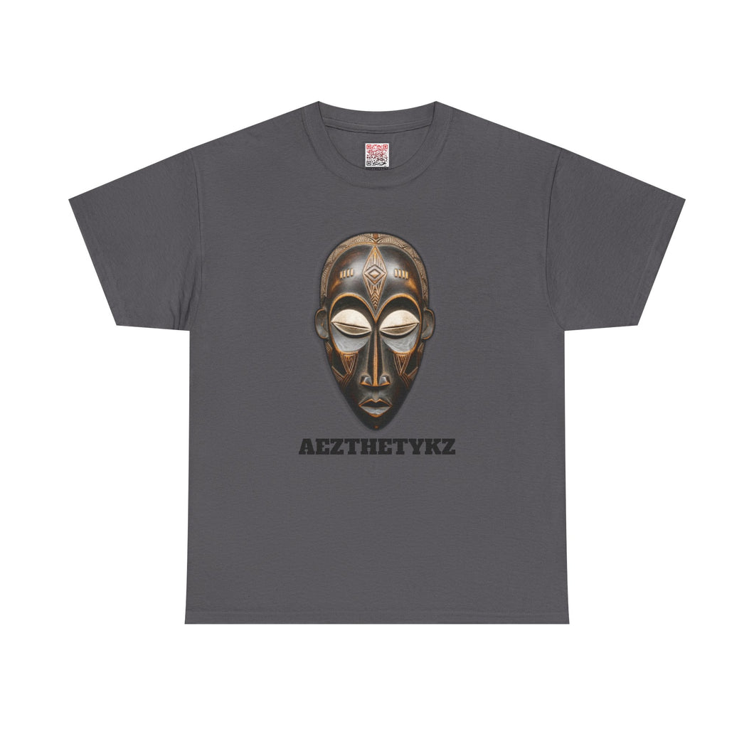 Ylja Wood Mask: Graphic Print Tee Shirt