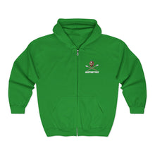 Load image into Gallery viewer, Sentinel Zip Hoodie — AEZTHETYKZ Embroidered Sweatshirt
