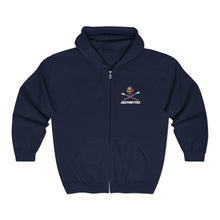 Load image into Gallery viewer, Sentinel Zip Hoodie — AEZTHETYKZ Embroidered Sweatshirt

