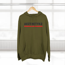 Load image into Gallery viewer, Red Line -AEZTHETYKZ: Fleece Hoodie
