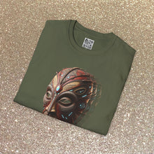 Load image into Gallery viewer, Techno Tribal Mask Graphic Print: Tee Shirt
