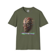 Load image into Gallery viewer, Techno Tribal Mask Graphic Print: Tee Shirt
