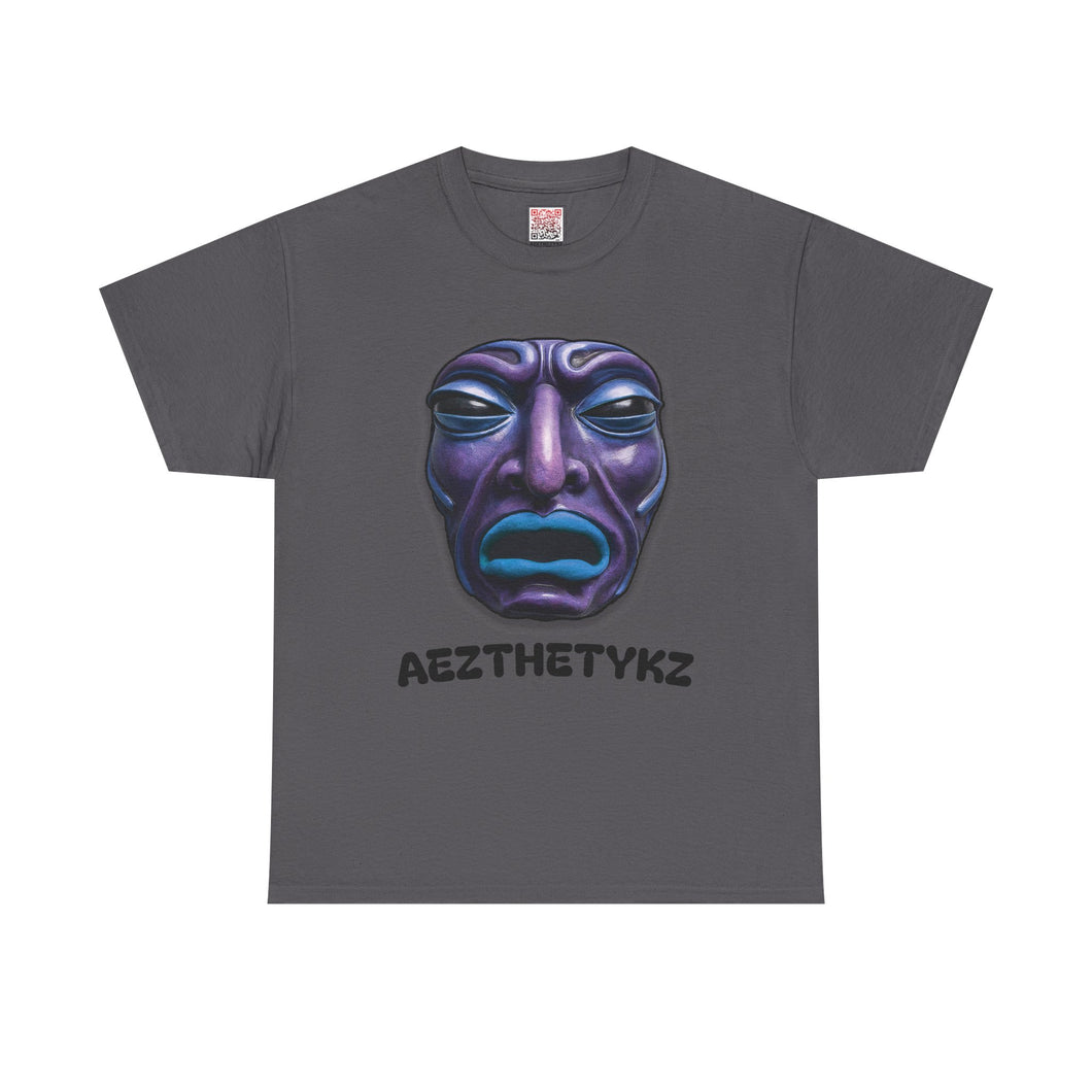 Berry Marion Mask: Graphic Print Heavy Cotton Tee Shirt